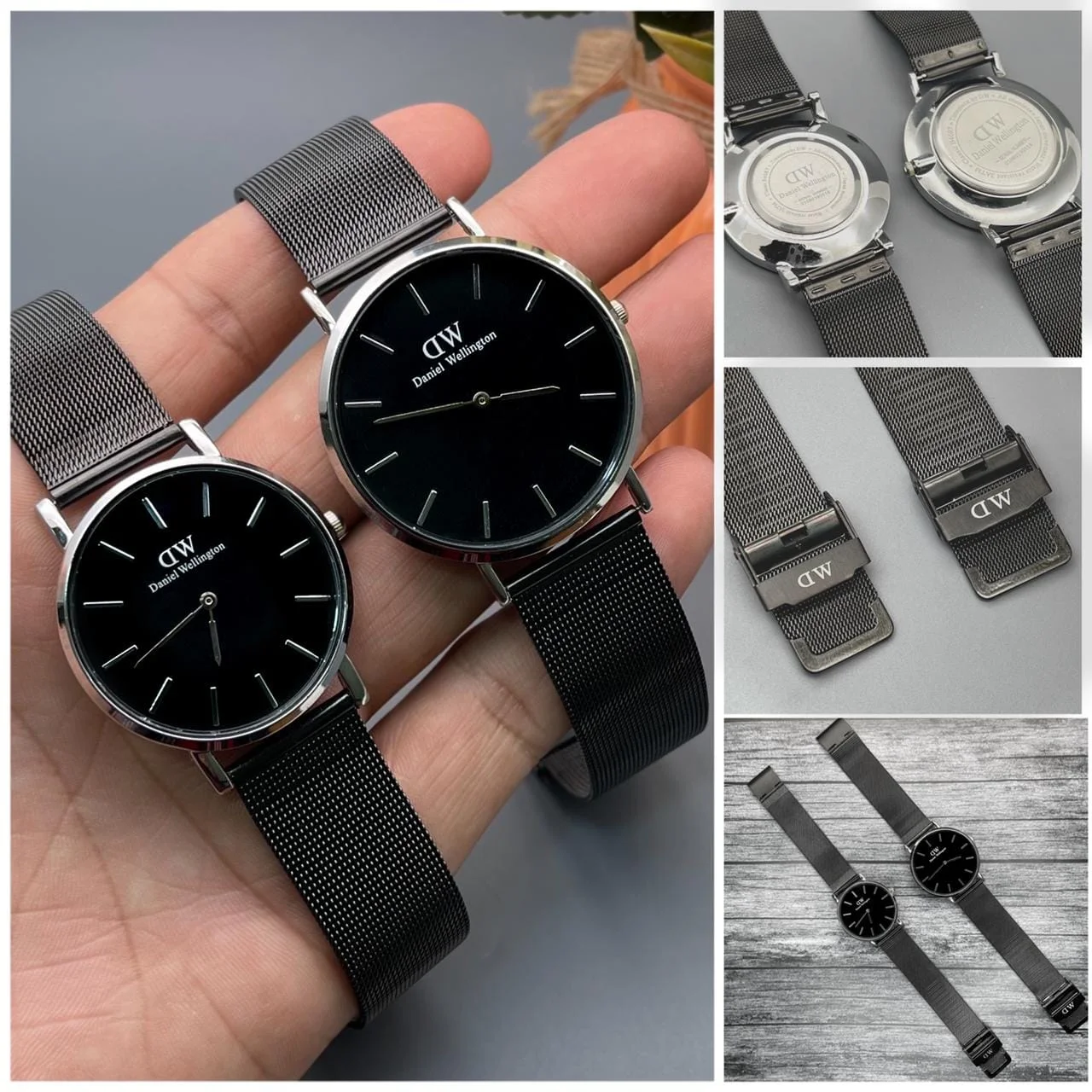 Daniel Wellington DW Black Dial Couple watch