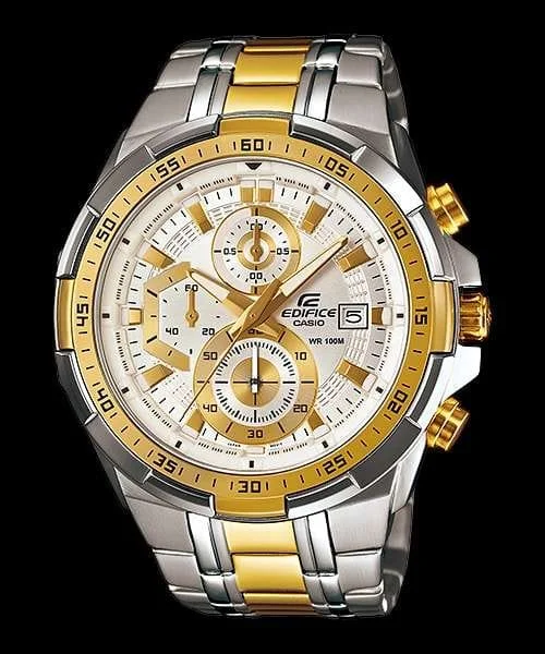 Casio Edifice EFR-539SG-7AV – Silver-Gold Chronograph Watch