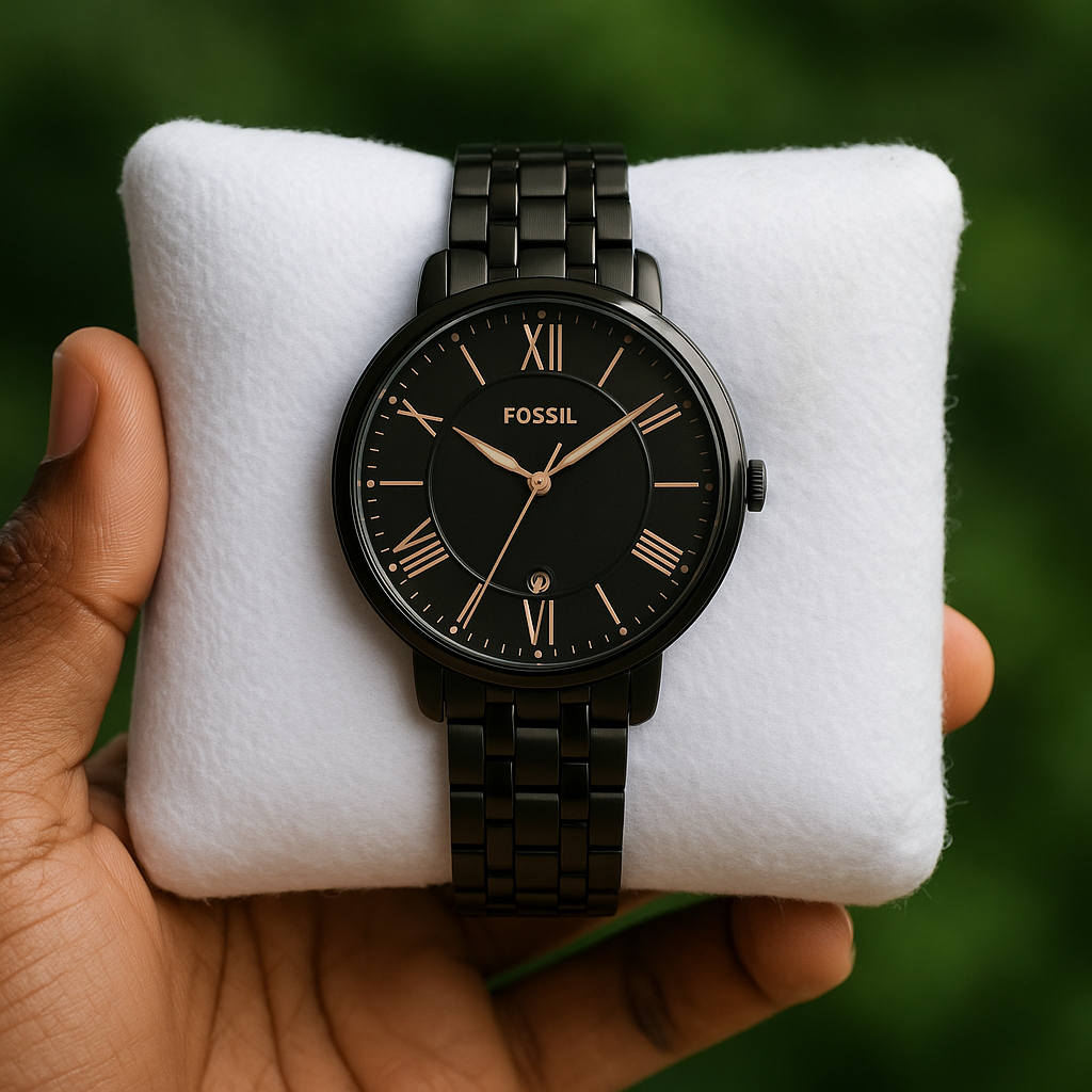 Fossil Black Stainless Steel Analog Watch For Women