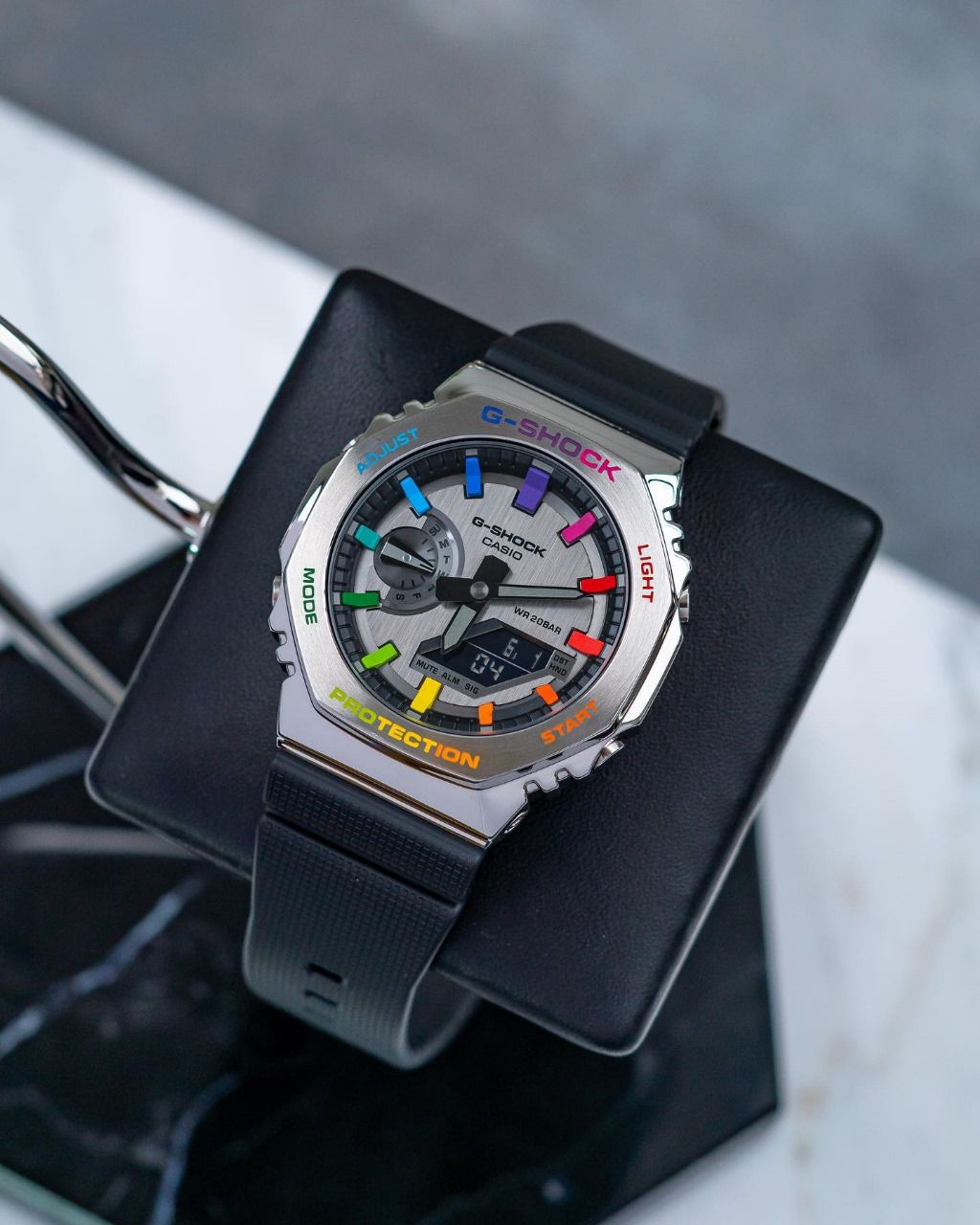 Casio G-Shock GM-2100B-7A Rainbow Index Watch For Men