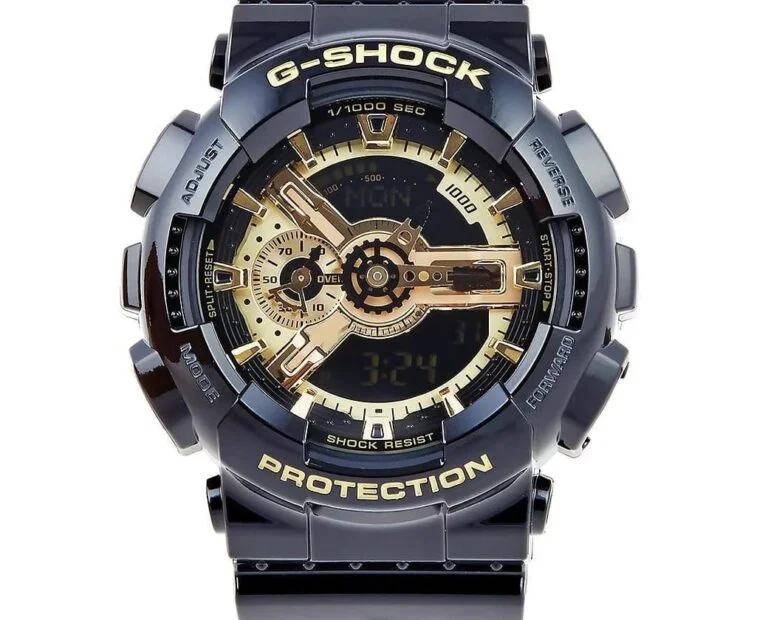 Casio G-Shock GA-110GB-1A – Black & Gold Analog-Digital Watch For Men