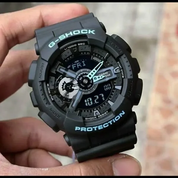 Casio G-Shock Black & Blue Analog-Digital Watch For Men