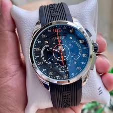 Men’s Tag Heuer SLS Chronograph Silicone Strap Watch