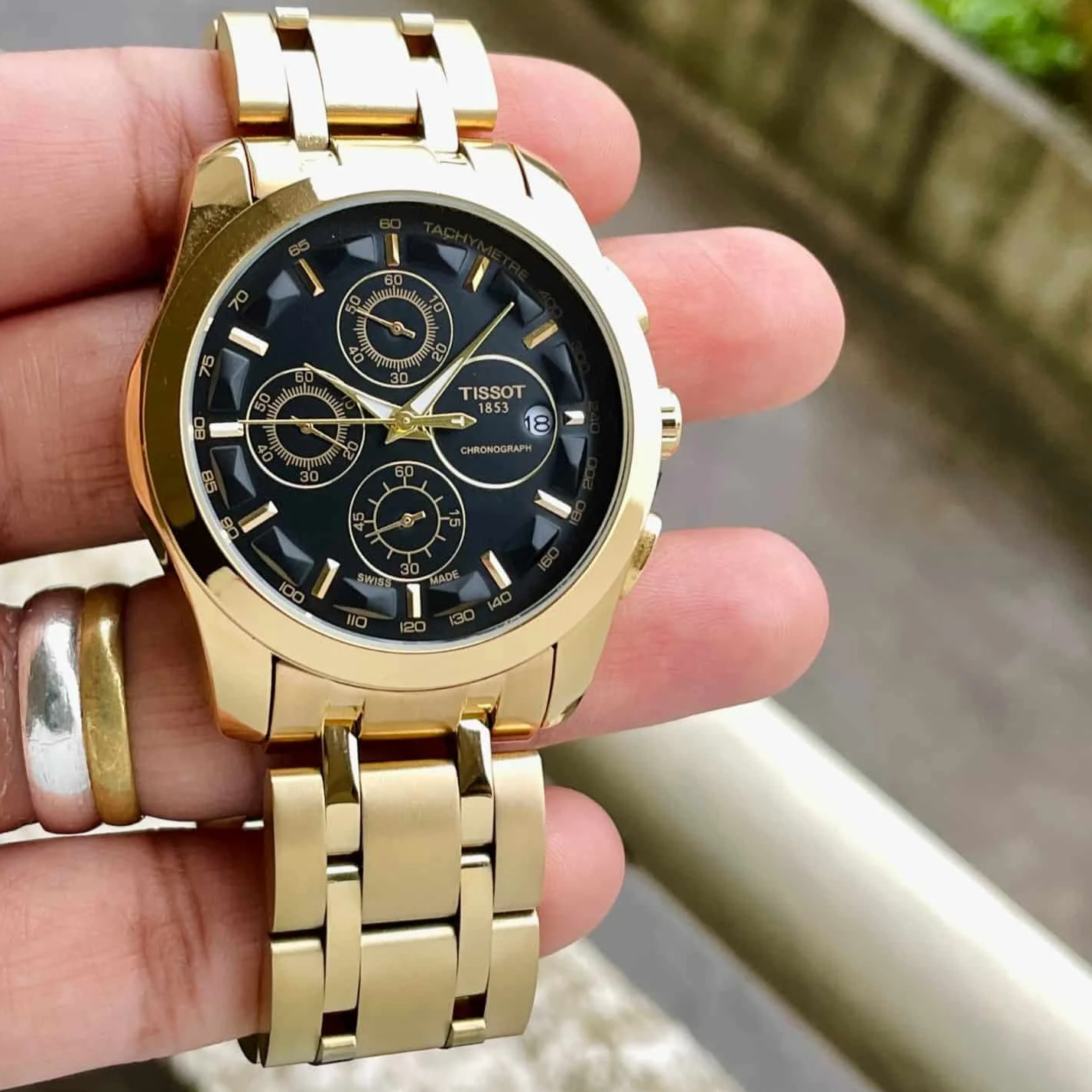 Men’s Tissot Chronograph Gold Stainless Steel Watch