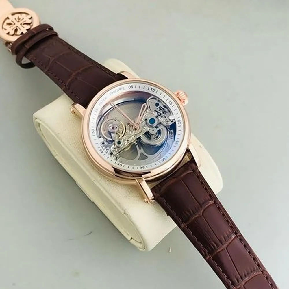 Patek Philippe Automatic Skeleton Dial Watch