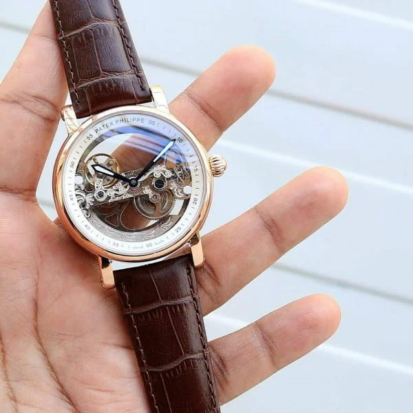 Patek Philippe Automatic Skeleton Dial Watch