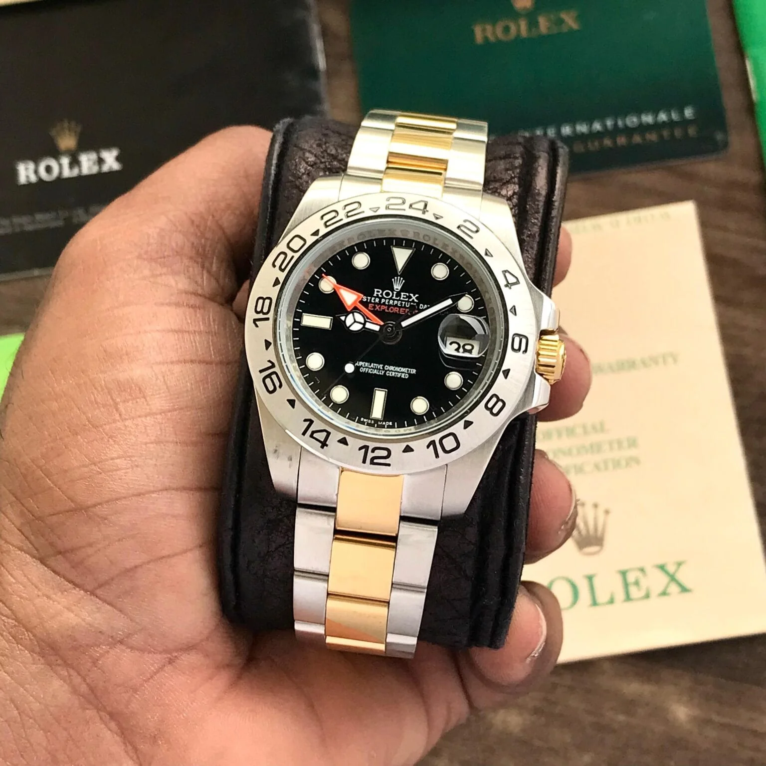 Rolex Explorer II – Two-Tone Black Dial