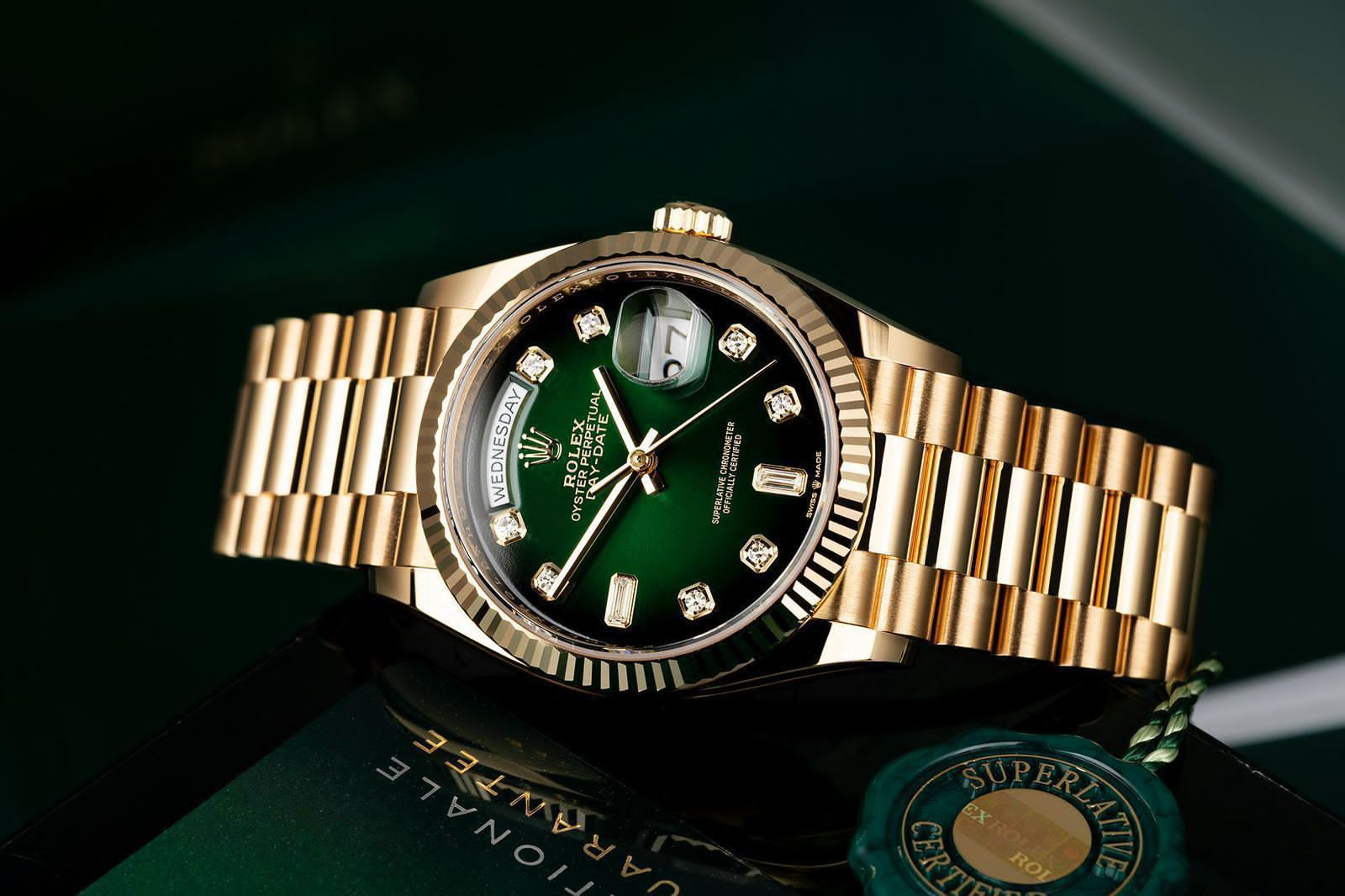 Rolex Day-Date Green Dial Watch