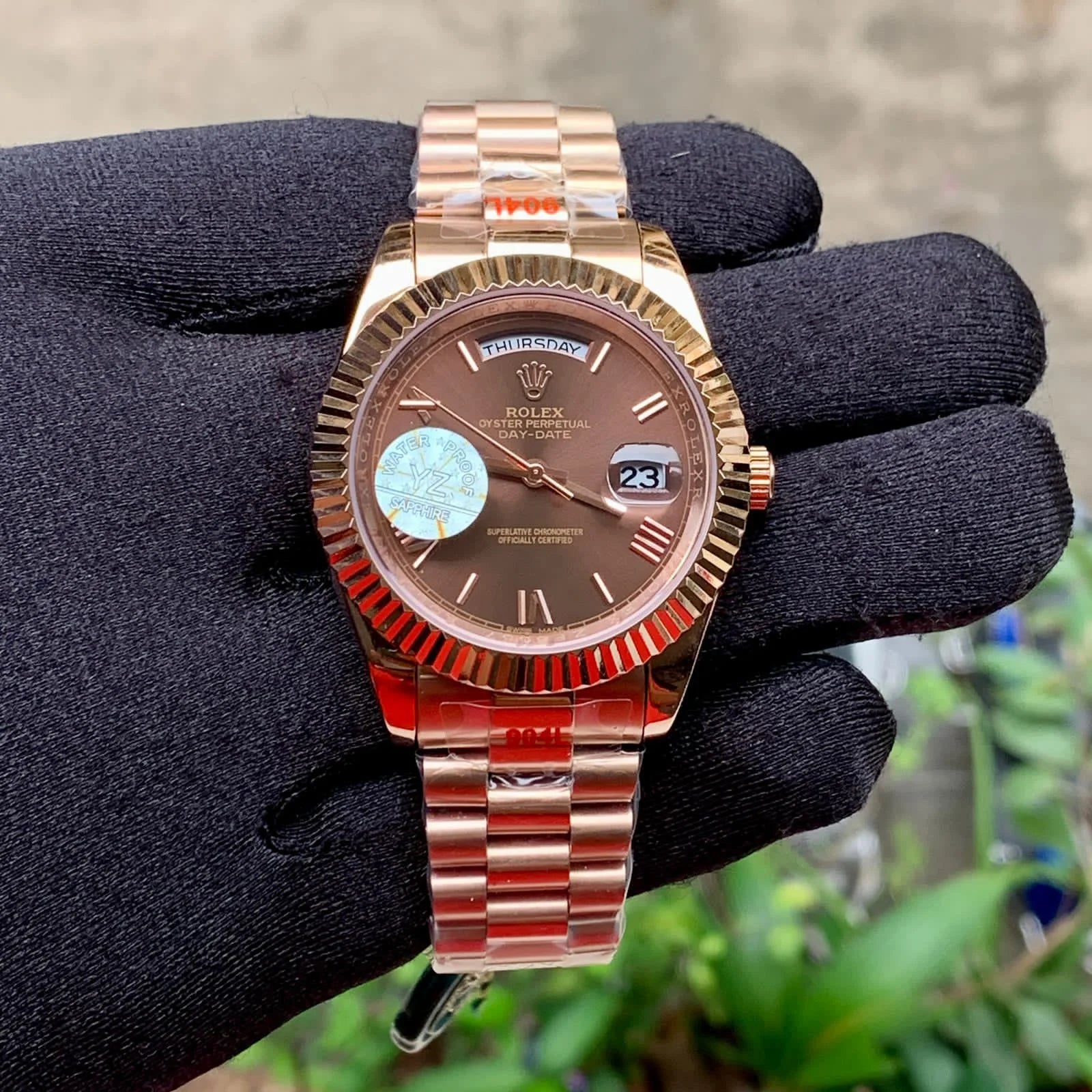 Rolex Oyster Perpetual Day-Date – Rosegold Chocolate Dial
