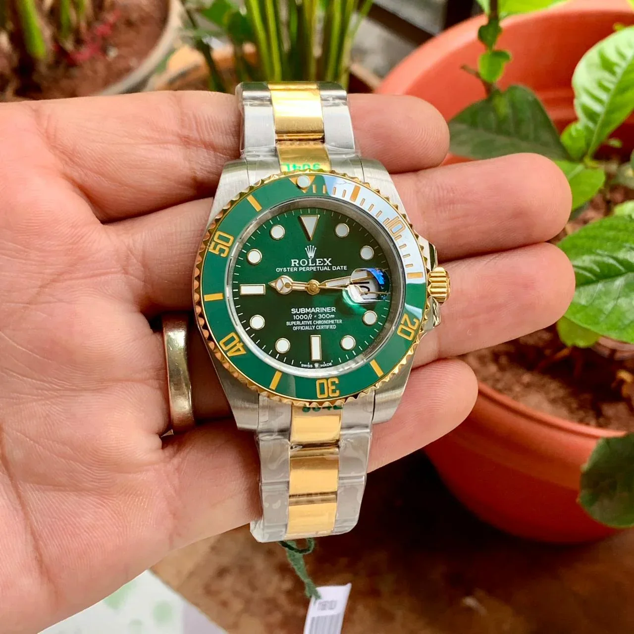 Rolex Submariner Green gold Dual Tone